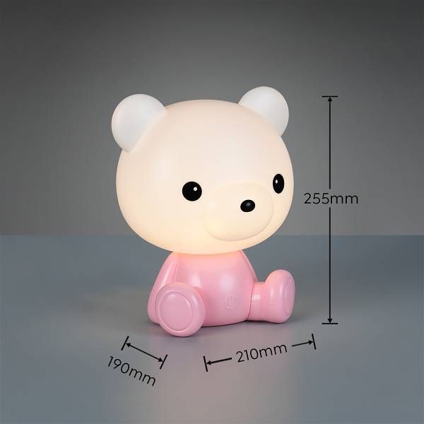 LED-Tischleuchte Cutie ABS - 1-flammig - Rosa