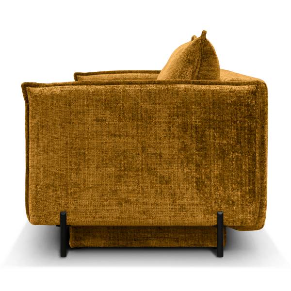 Schlafsofa VADO mit Bettkasten Chenille Cristy: Ocker