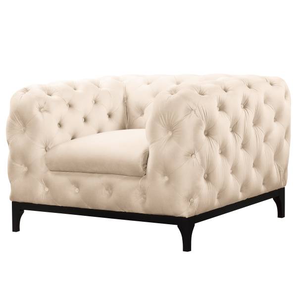 Sessel Truco Samt Ravi: Creme