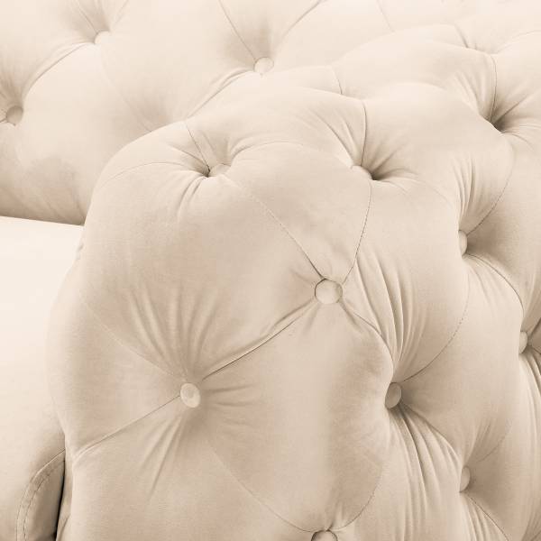 Sessel Truco Samt Ravi: Creme