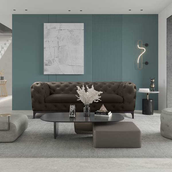 2,5-Sitzer Sofa Truco Samt Ravi: Espresso