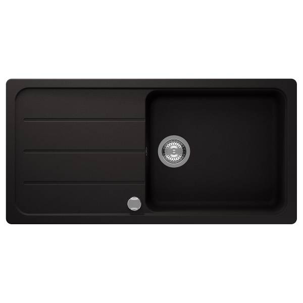 Granitspüle Austin 100 x 50 cm Schwarz