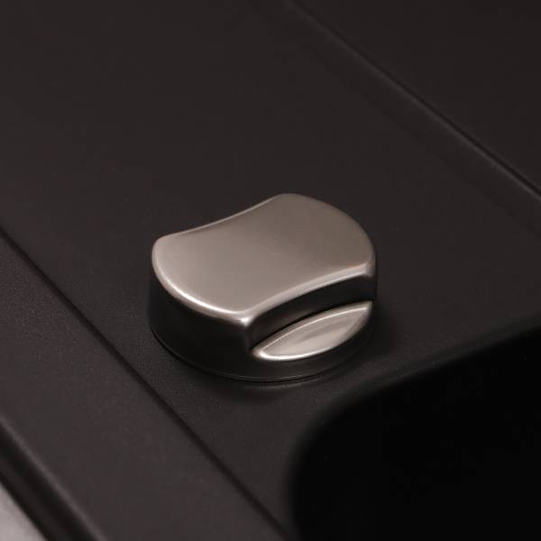 Granitspüle Austin 100 x 50 cm Schwarz