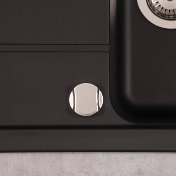 Granitspüle Austin 100 x 50 cm Schwarz