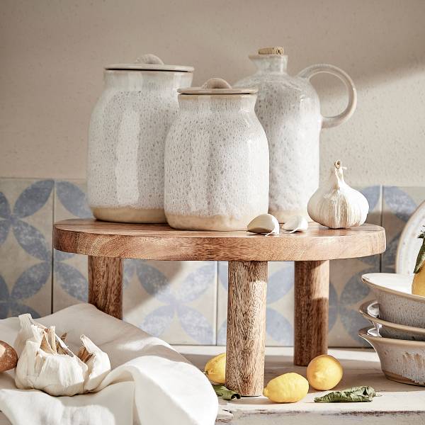 Voorraadpot PORTIMAO steengoed - beige - beige - 13 x 18 cm