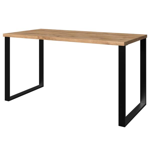 Bureau Texel eikenhouten planken-look/grafietkleurig