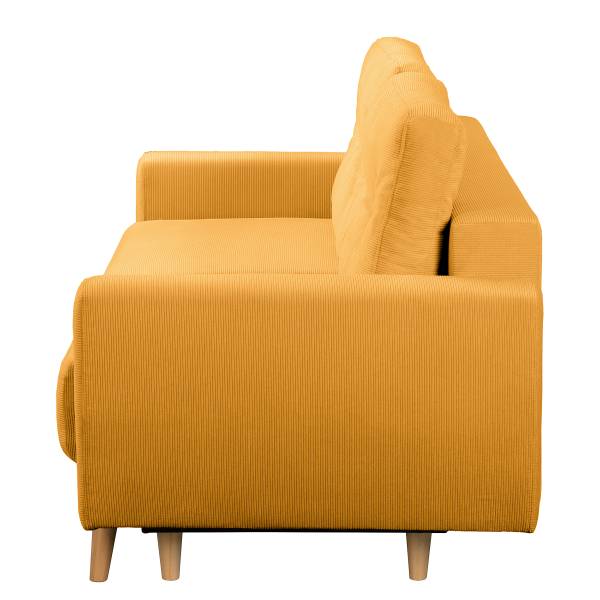 3-Sitzer Sofa SOLA Cordstoff Onika: Senfgelb