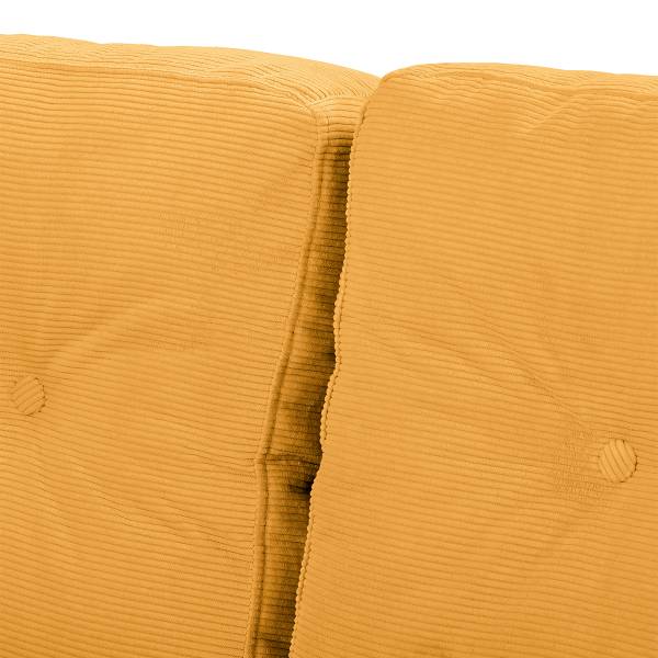 3-Sitzer Sofa SOLA Cordstoff Onika: Senfgelb