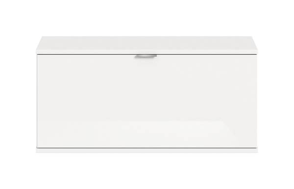 Commode Idom avec abattant Blanc brillant / Blanc mat