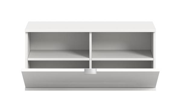 Commode Idom avec abattant Blanc brillant / Blanc mat