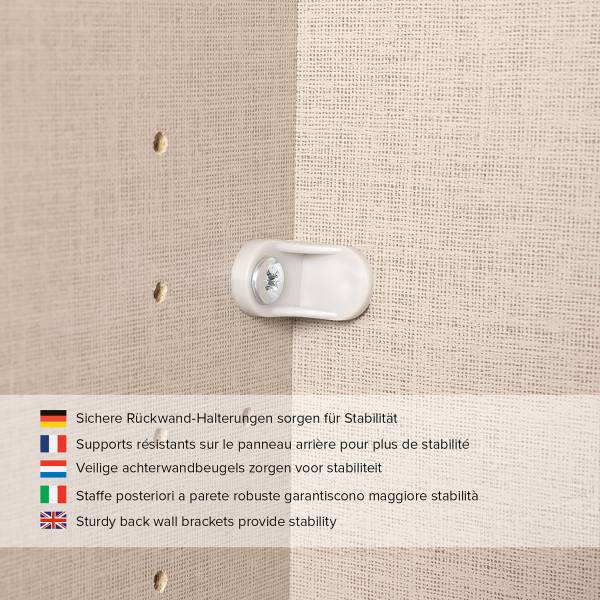 Armadio con ante battenti Bingen B effetto rovere Sonoma - Larghezza: 271 cm