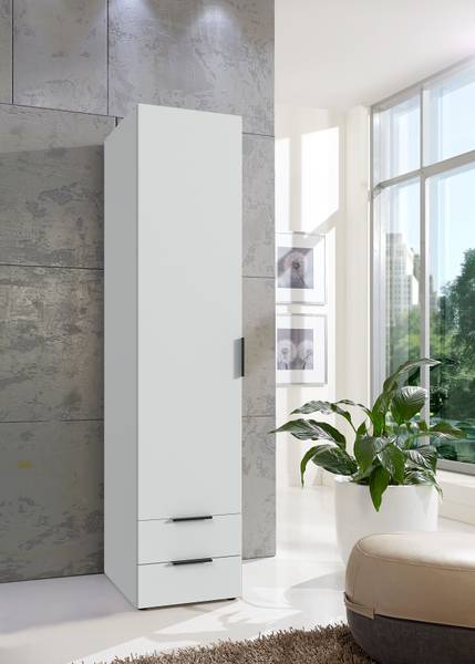 Drehtürenschrank Modena Weiß - Breite: 40 cm