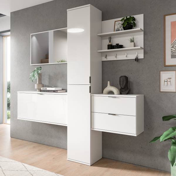 Ensemble d'entrée Idom D - 5 éléments Blanc brillant / Blanc mat