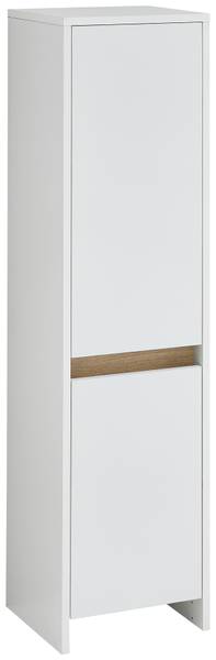 Salle de bain Quickset 100 - 5 éléments Blanc matt / Imitation chêne Riviera