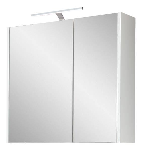 Salle de bain Quickset 100 - 5 éléments Blanc matt / Imitation chêne Riviera