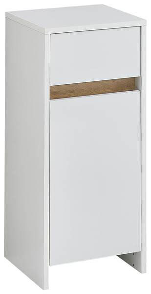 Salle de bain Quickset 100 - 5 éléments Blanc matt / Imitation chêne Riviera