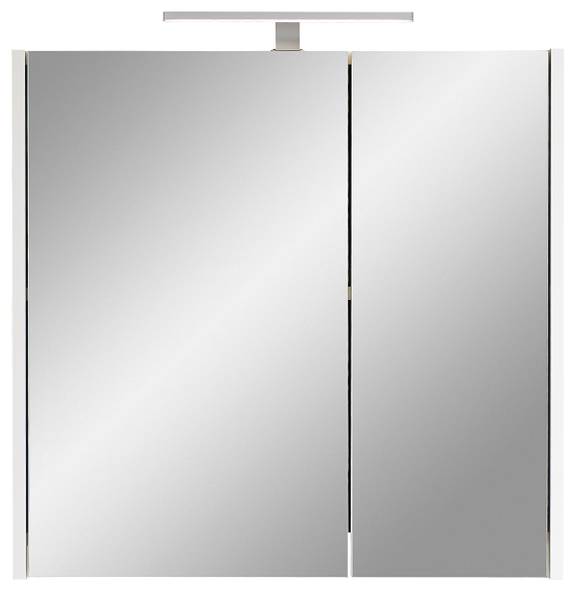 Salle de bain Quickset 100 - 5 éléments Blanc matt / Imitation chêne Riviera