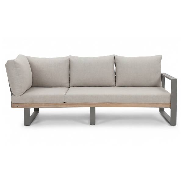 Loungeset Riva 3-teilig Akazie massiv / Polypropylen - Akazie Hell / Beige
