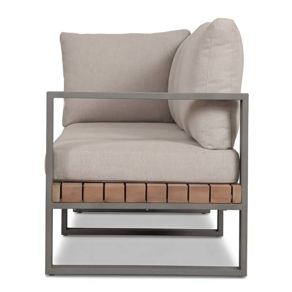 Loungeset Riva 3-teilig Akazie massiv / Polypropylen - Akazie Hell / Beige