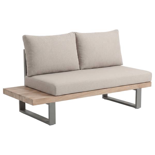 Loungeset Riva 3-teilig Akazie massiv / Polypropylen - Akazie Hell / Beige