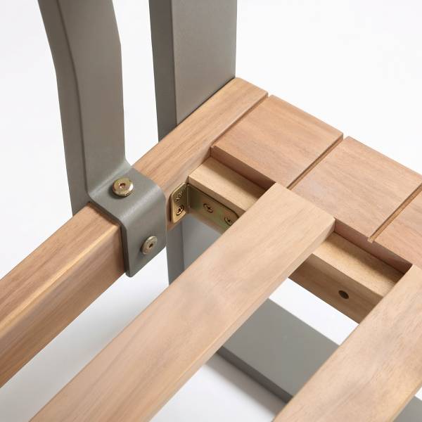 Loungeset Riva 3-teilig Akazie massiv / Polypropylen - Akazie Hell / Beige