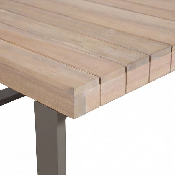 Loungeset Riva 3-teilig Akazie massiv / Polypropylen - Akazie Hell / Beige