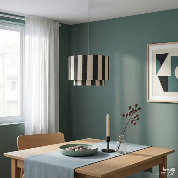 Suspension SELEN Fer / Textile - 1 flamme - Noir