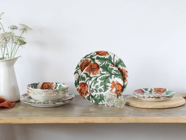 Serviesset Florentina steengoed - wit