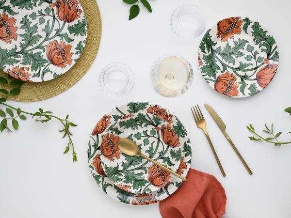 Serviesset Florentina steengoed - wit