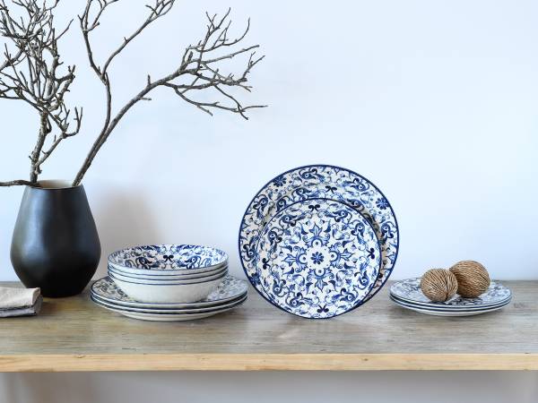 Tafelservice Fresco Steingut - Blau