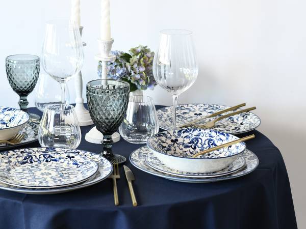 Tafelservice Fresco Steingut - Blau