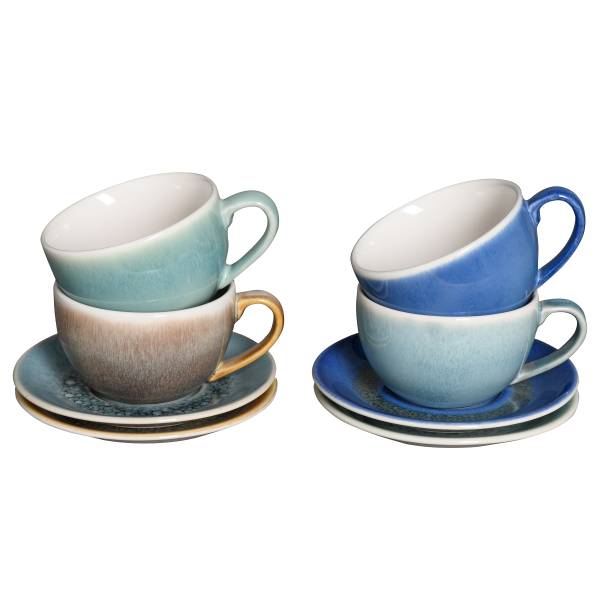 Cappuccinotassen Caldera Steingut - Mehrfarbig