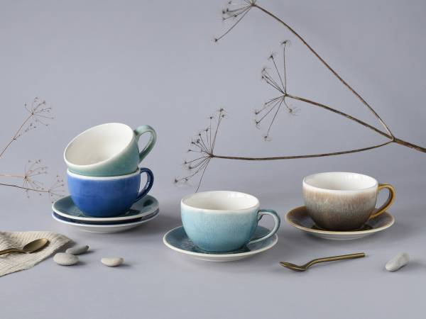 Cappuccinotassen Caldera Steingut - Mehrfarbig