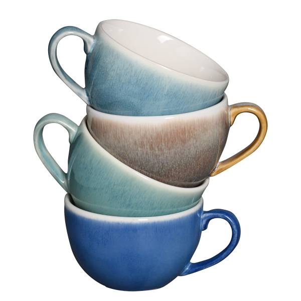 Cappuccinotassen Caldera Steingut - Mehrfarbig