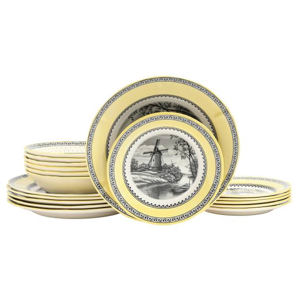 Servizio di piatti Windmühle Grès - Giallo