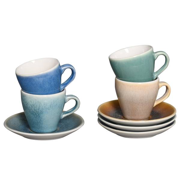 Espressokopjes Caldera steengoed - meerdere kleuren