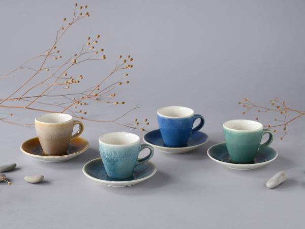 Espressokopjes Caldera steengoed - meerdere kleuren