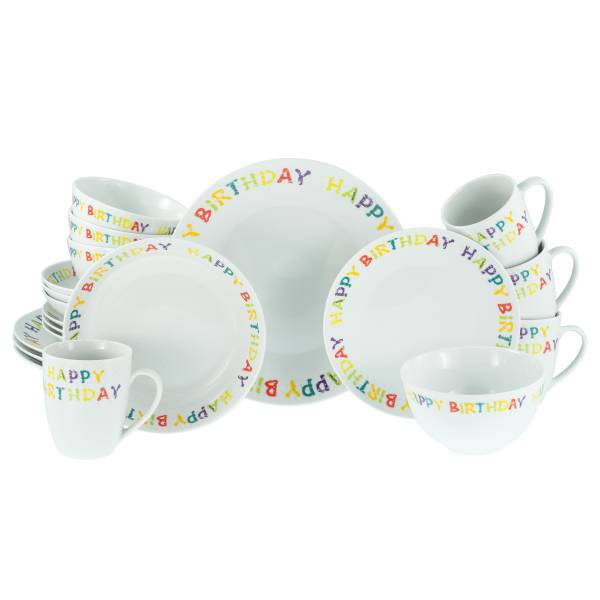 Set da tavola Luna Happy Birthday 32 x 33 x 33 cm