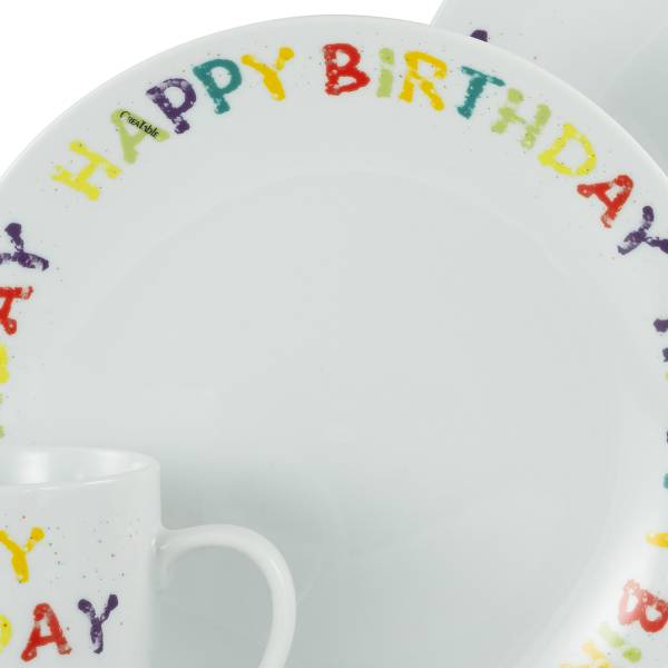 Set da tavola Luna Happy Birthday 32 x 33 x 33 cm