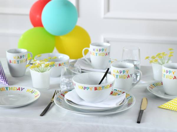 Set da tavola Luna Happy Birthday 32 x 33 x 33 cm
