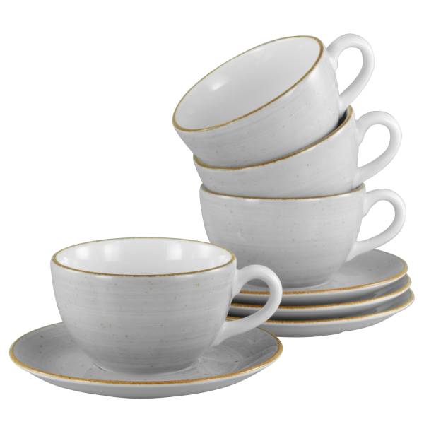 Tazza da cappuccino Vintage Nature porcellana - Grigio pietra