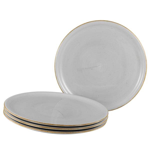 Piatto da pizza Vintage Naturale Grigio