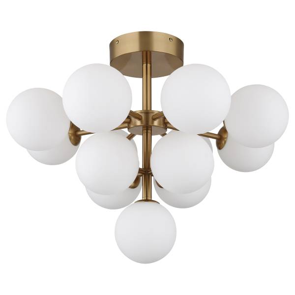Lampada da soffitto Luvix Vetro opalino / Ferro - 13 punti luce