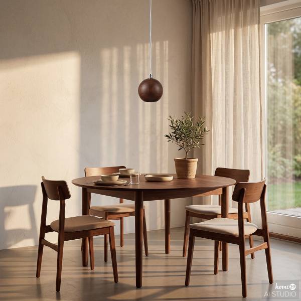 Lampada a sospensione FARIN Pino massello / Ferro - 1 punto luce - Marrone