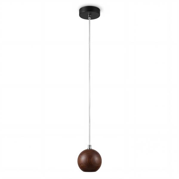 Lampada a sospensione FARIN Pino massello / Ferro - 1 punto luce - Marrone