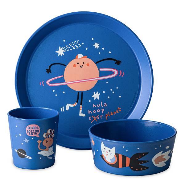 Set da colazione Connect Space Polipropilene - Blu