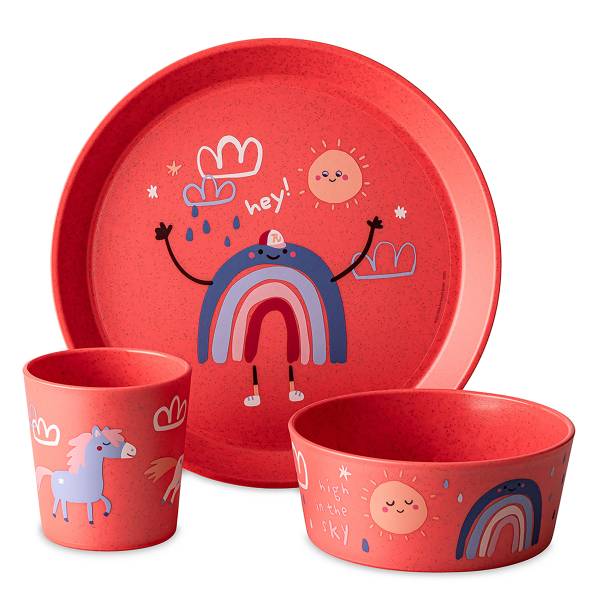 Frühstücksset Connect Dreams Polypropylen - Rot