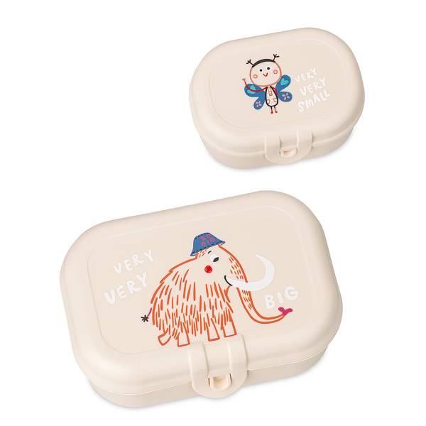 Lunchboxset Hop On To Go polypropeen - beige