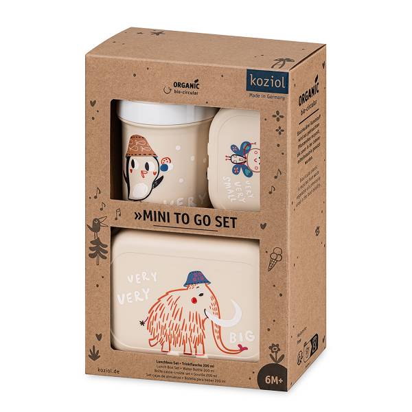 Lunchboxset Hop On To Go polypropeen - beige