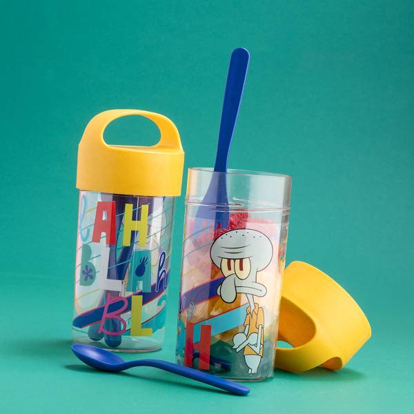 Set pranzo Buddy Snack Spongebob Polipropilene - Giallo